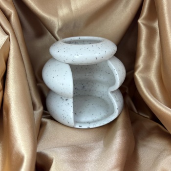 Boğumlu Model Buhurdanlık (Kırçıllı Krem)