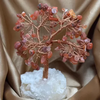 Akik ve Kristal Zemin Ağaç Küçük