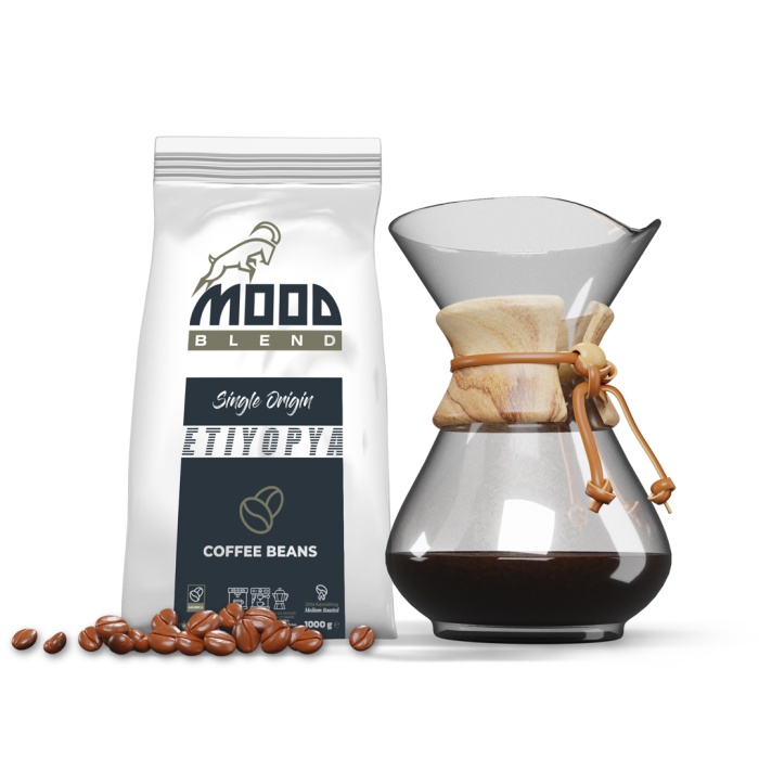 Mood Blend Single Origin Etiyopya Çekirdek Kahve 1000 Gr.