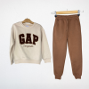 GAP Original Baskılı Eşofman Takımı – Bej/Kahverengi