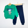 Snoopy Peanuts Çocuk Eşofman Takımı – Yeşil/Lacivert