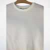 Pudra Çizgili Oversize Crop Tişört