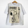 Snoopy Baskılı Beyaz Tişört