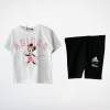 Disney Minnie Mouse Baskılı Kız Çocuk Takımı (Siyah Tayt)