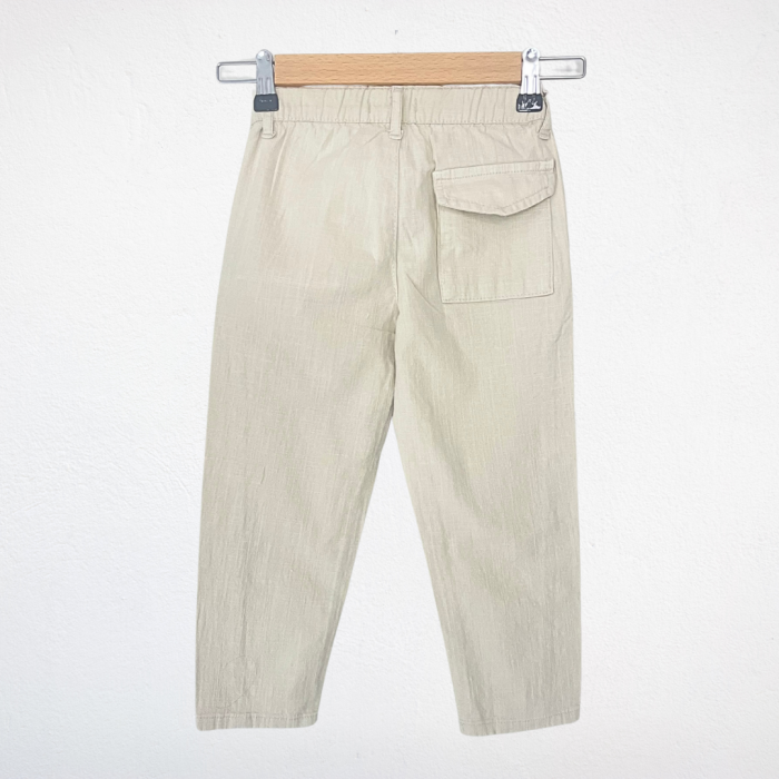 Keten Pantolon - Bej