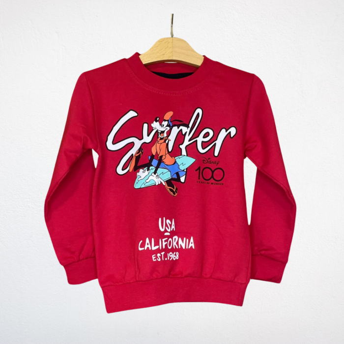 Disney Surfer Goofy Çocuk Eşofman Takımı – Kırmızı