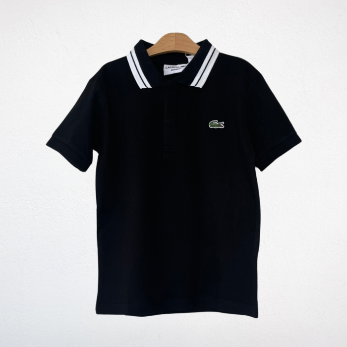 Erkek Çocuk Polo Yaka Tişört – Siyah