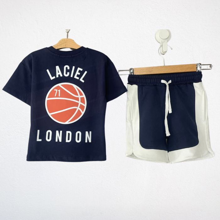 La Ciel Paris Takım – Lacivert Tshirt & Şort (Basketbol Temalı)