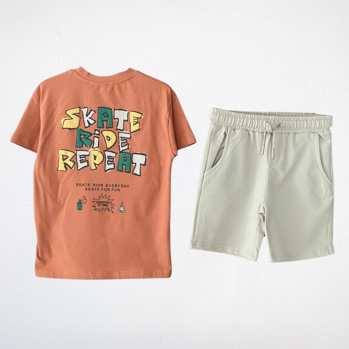 Skate Ride Repeat Yazılı Erkek Çocuk Takımı