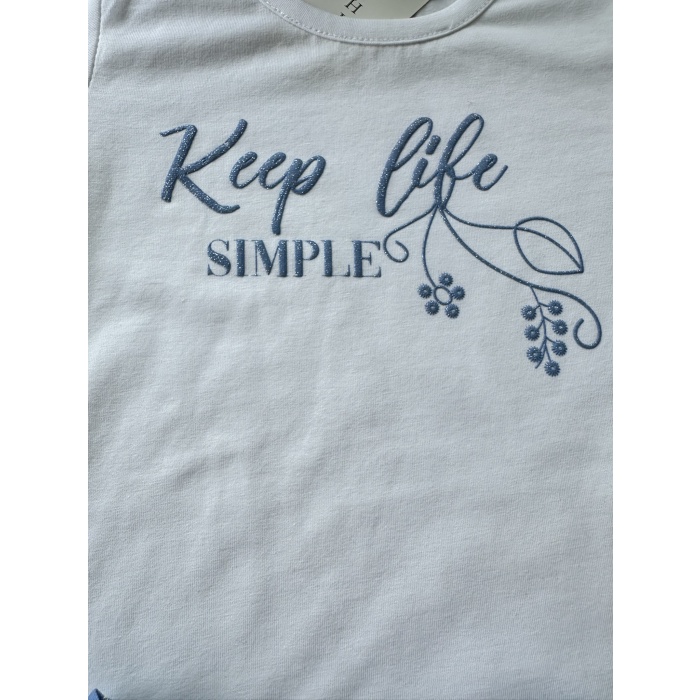 Keep Life Simple Yazılı Kız Çocuk Takımı