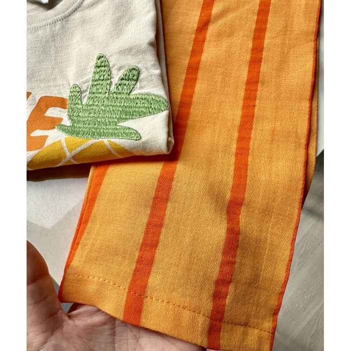 Pineapple Desenli Kız Çocuk Takımı