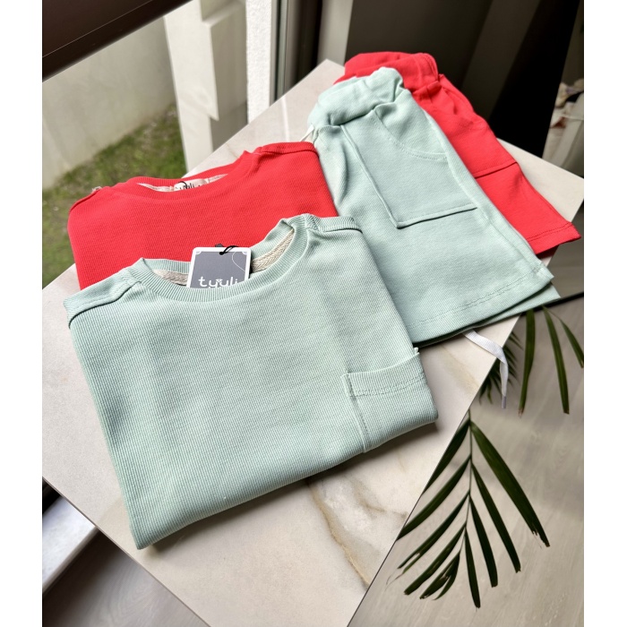 Duru Şortlu Takım - Mint Yeşili