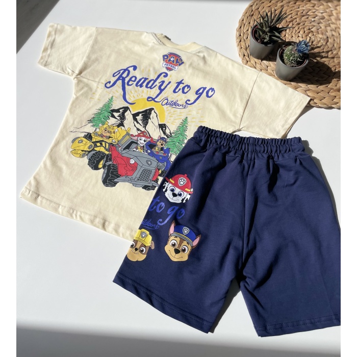 Paw Patrol “Ready to Go” Çocuk Takım – Sarı/Lacivert