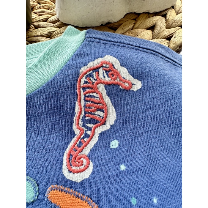 FatFace “Our Fintastic Ocean” Çocuk Tişört – Mavi
