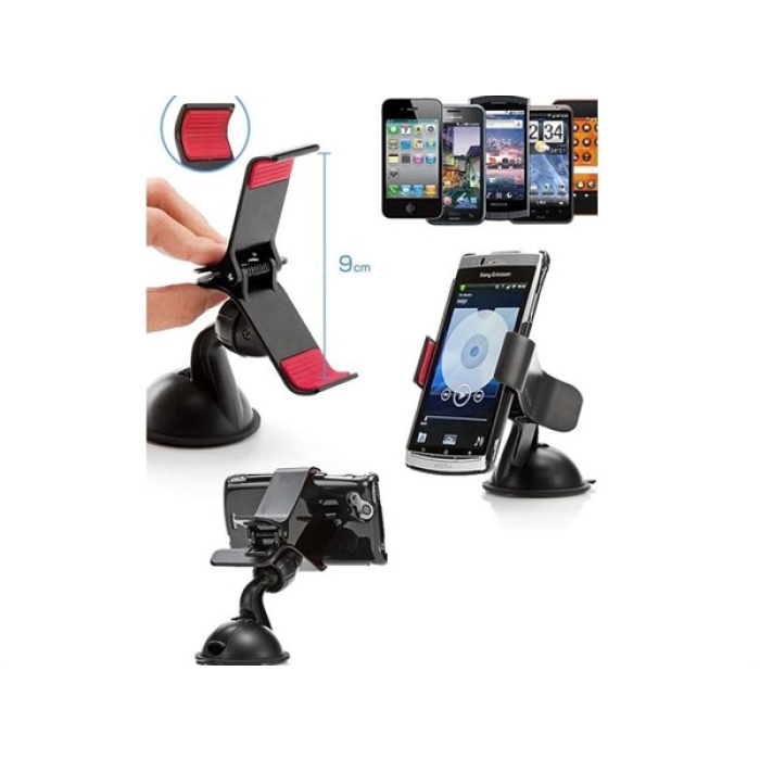 SAYMES Kıskaçlı Araç İçi Vantuzlu Universal Telefon Sabitleyici Tutucu