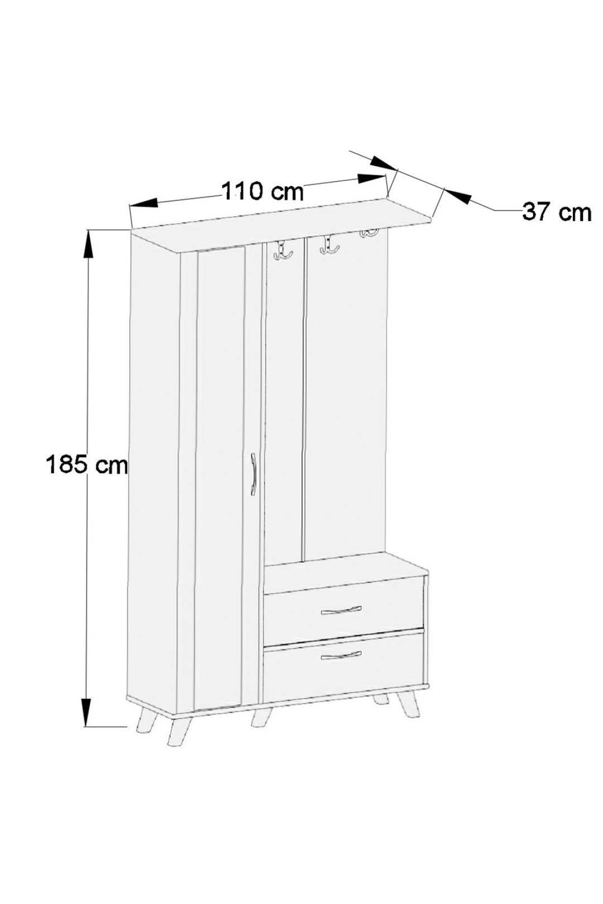 ABRE VM-342 DORE  VESTİYER PORTMANTO