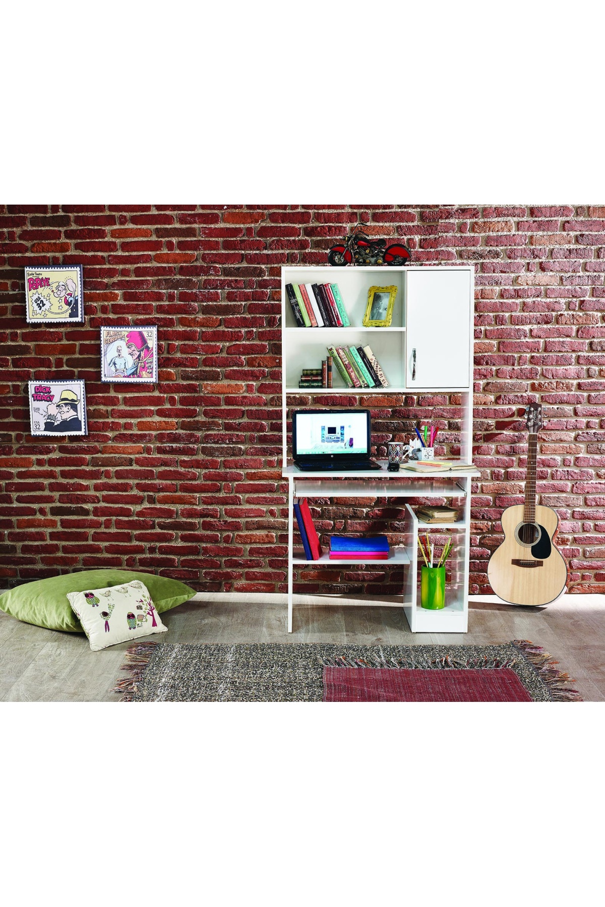ABRE vm-642 KİTAPLIK ÇALIŞMA MASASI BİLGİSAYAR MASASI