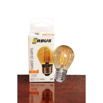 ORBUS 4 WATT DEKORATİF RUSTİK EDISON AMPUL E27 DUY