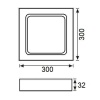 JUPİTER LC446 S 24W SIVA ÜSTÜ LED PANEL