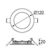 JUPİTER LD471 B 6W SIVA ALTI SLİM LED PANEL