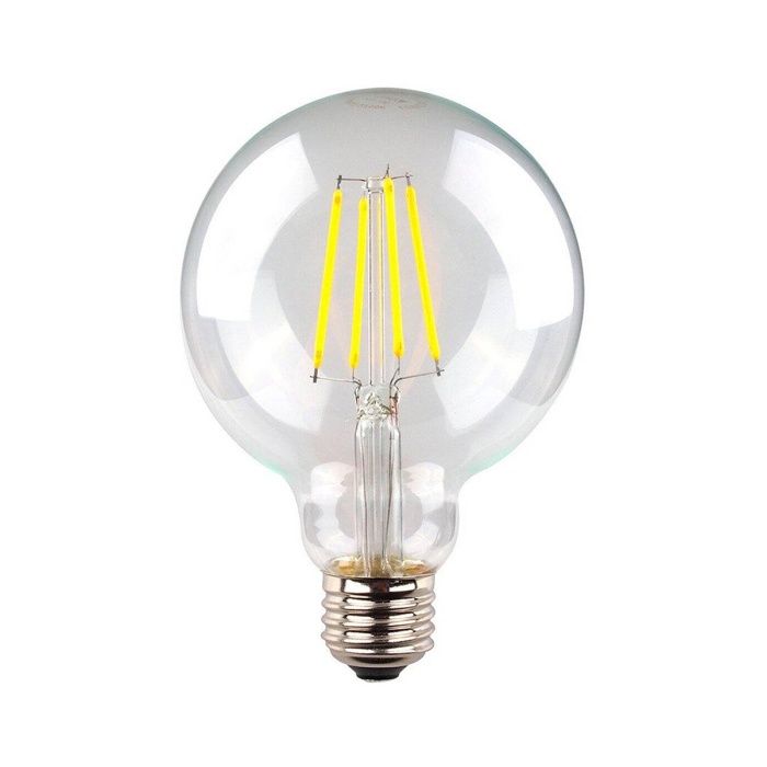 Edison Led Rustik Ampul G95 6W E27 Beyaz Işık