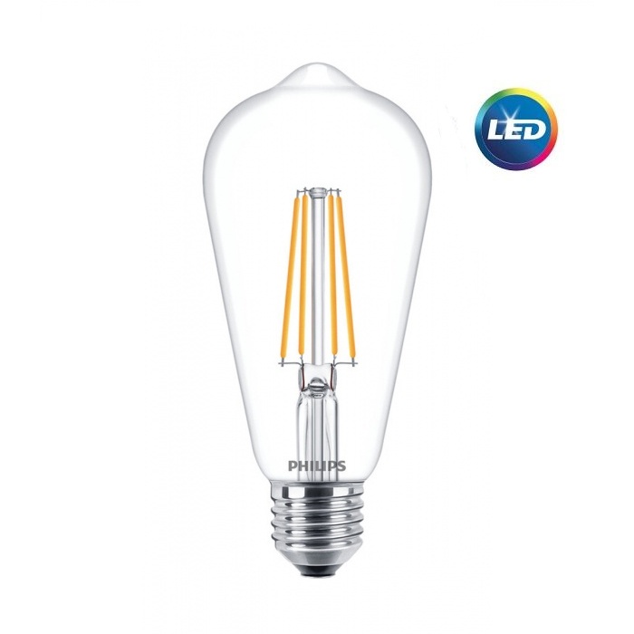 PH CLA LEDBULB ND 7-60W E27 WW ST64 CL