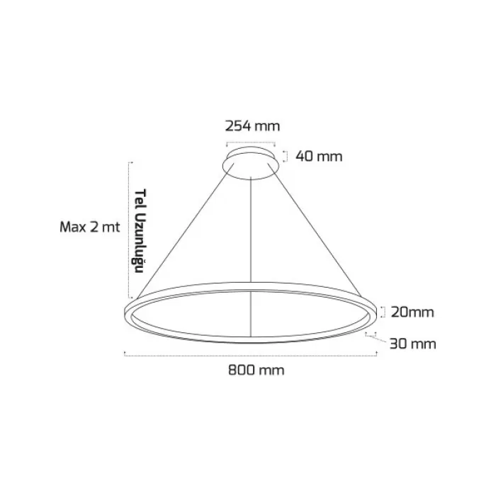 Goya 100w 100cm Sıva Üstü ve Sarkıt Led Lineer Armatür GY 8221 100