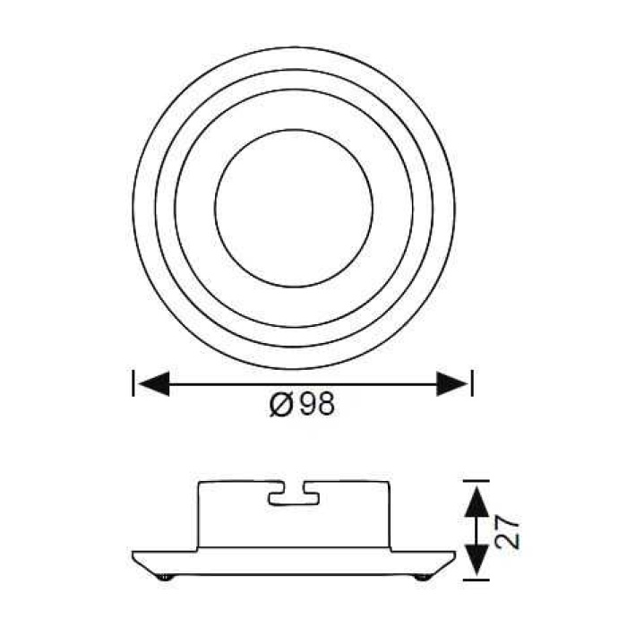 JH693 Taşlı Sabit Spot