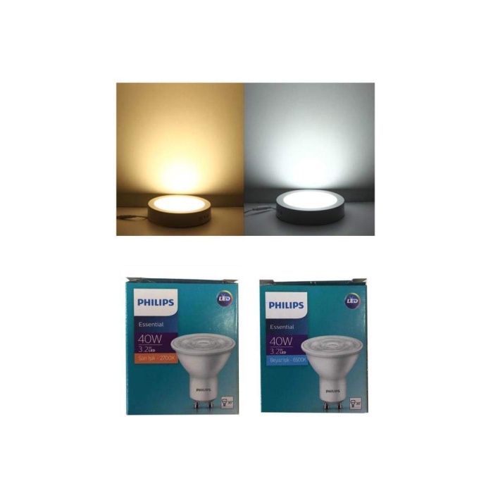 PHILIPS ESSENTİAL 3,2W 40W GU10 LED SPOT AMPUL 4000K