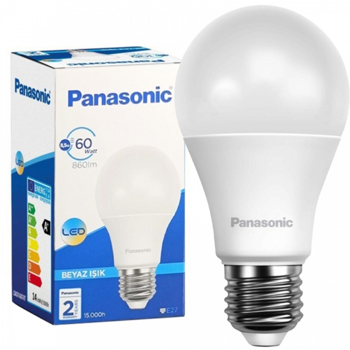 Panasonic 8.5 W 6500K Led Ampul E-27 Duy Beyaz Işık