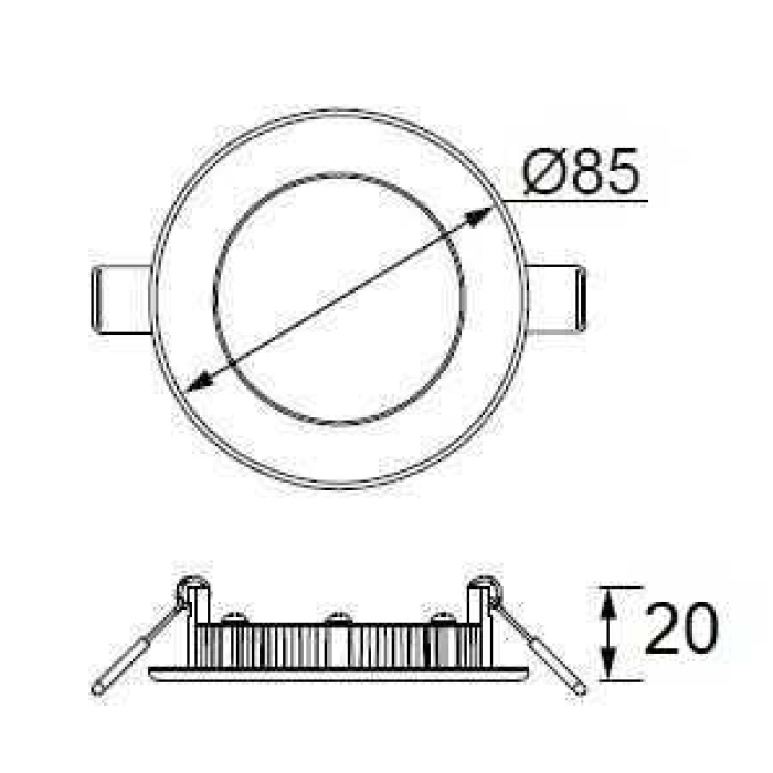 JUPİTER LD470 N 3W SIVA ALTI SLİM LED PANEL