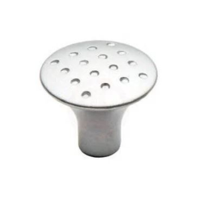 Noktalı Mat Krom Düğme Metal Çekmece Dolap Mobilya Kulpları Düğmesi