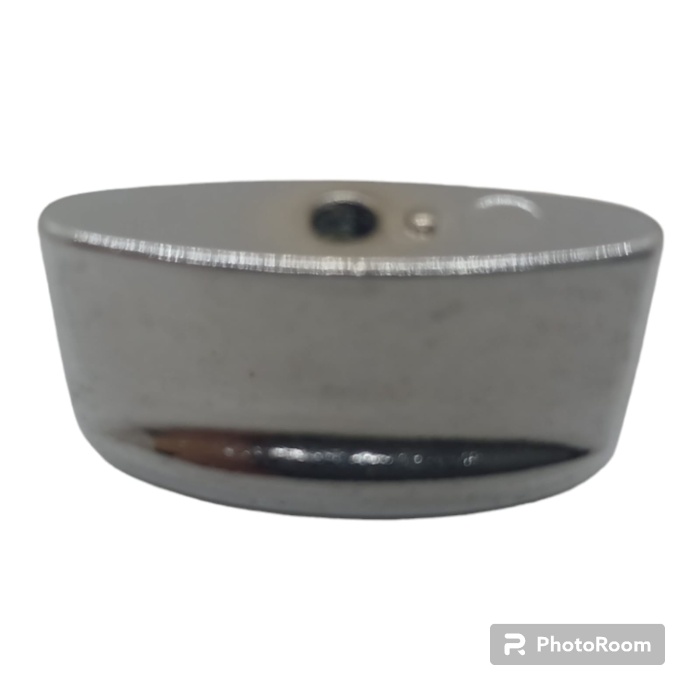 Düğme, 5 Adet Tırnaklı Krom Oval Dolap, Çekmece Mobilya Düğmesi