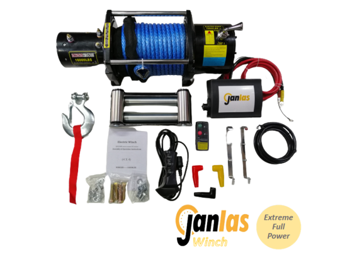 Janlas Extreme 16000 lbs Sentetik Halatlı 4x4 Offroad ve Oto Kurtarıcı Vinç