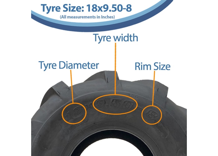 Wanda 18x9.5-8 P328 Atv Arka Lastik