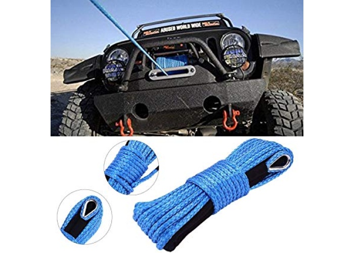 Janlas Offroad 4x4 Sentetik Vinç Halatı Mavi