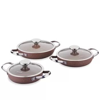 KORKMAZ A2898 BROWNİ 6 PARÇA OMLET SET