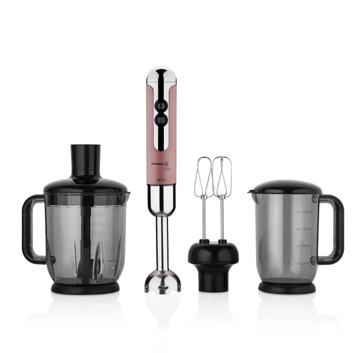 KORKMAZ A447-09 MİA MEGA BLENDER SET ROSAGOLD-KROM