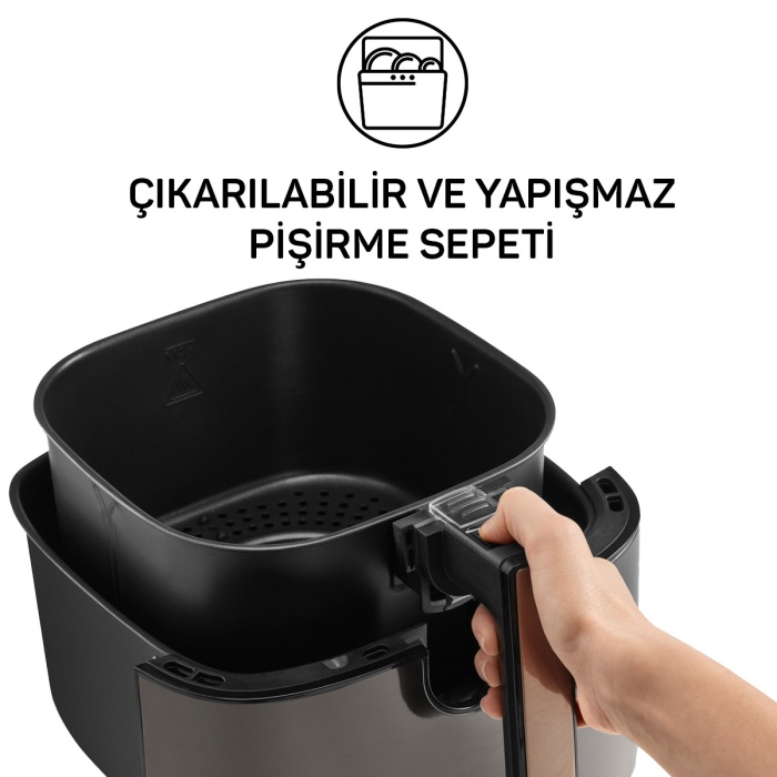 ARZUM AR2074-B ARZUM AIRTASTY XL AIR FRYER SICAK HAVA FRİTÖZÜ