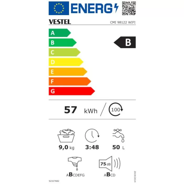 VESTEL CMI 98122 WIFI (CMI 9812 ÇAMAŞIR MAK)