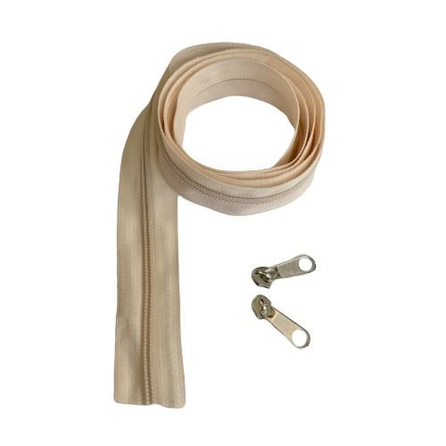 Aklar Malzeme T5 Krem Plastik Fermuar (10 Metre + 20 Başlık)