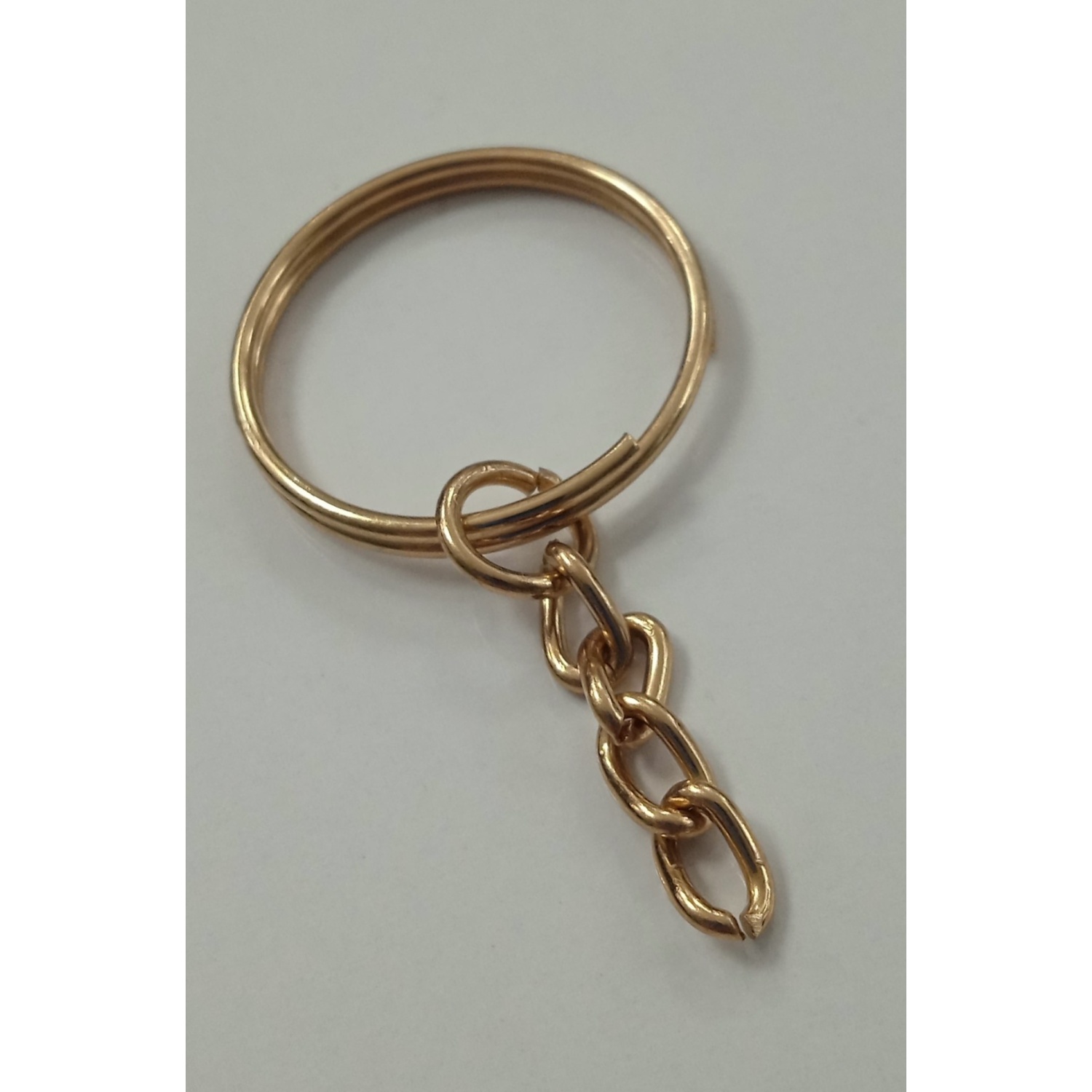 2 cm Zincirli Anahtarlık Halkası Üstten C Bağlantılı Tel Light - (250 )