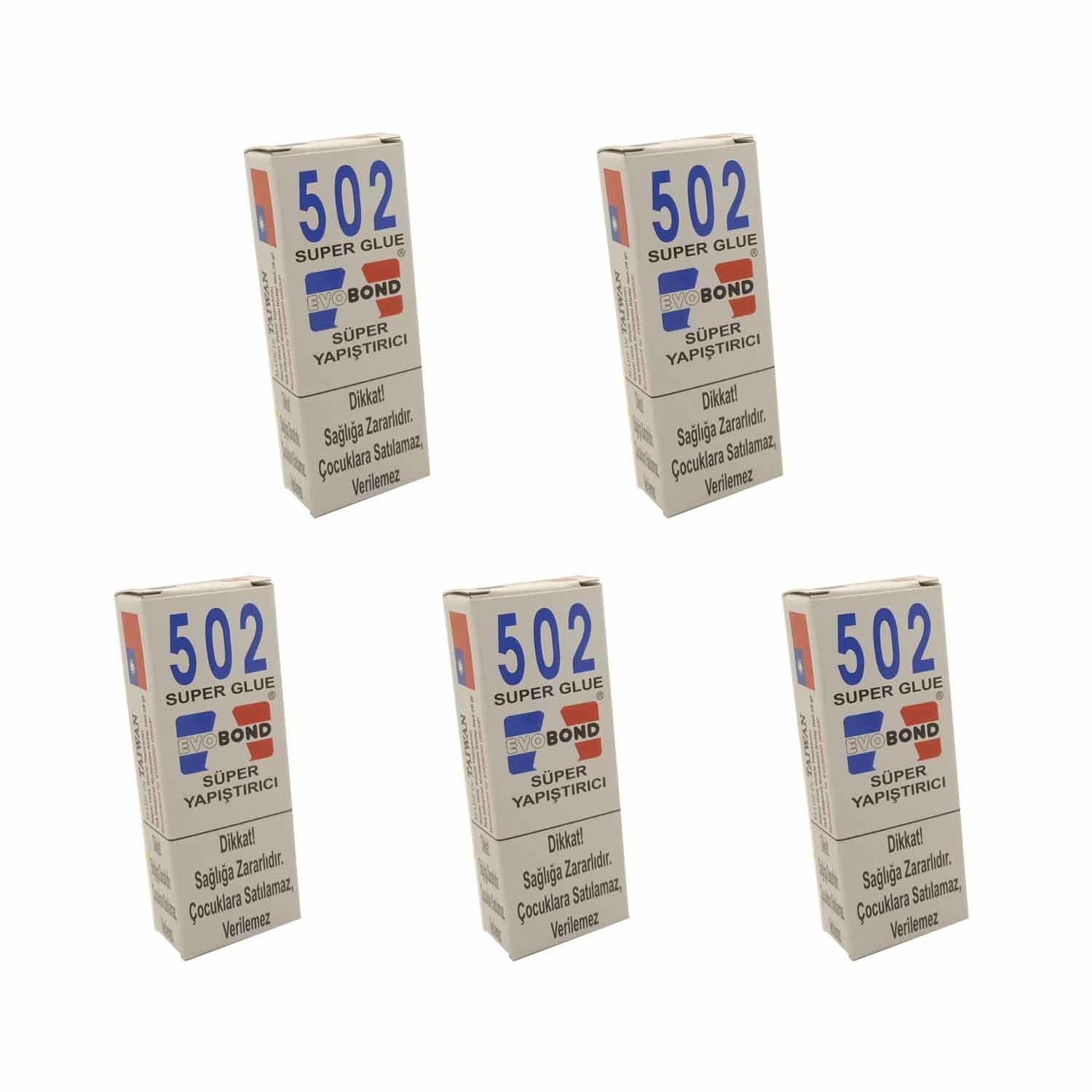 Evobond 502 Super Glue Japon Yapıştırıcısı (5 Adet)