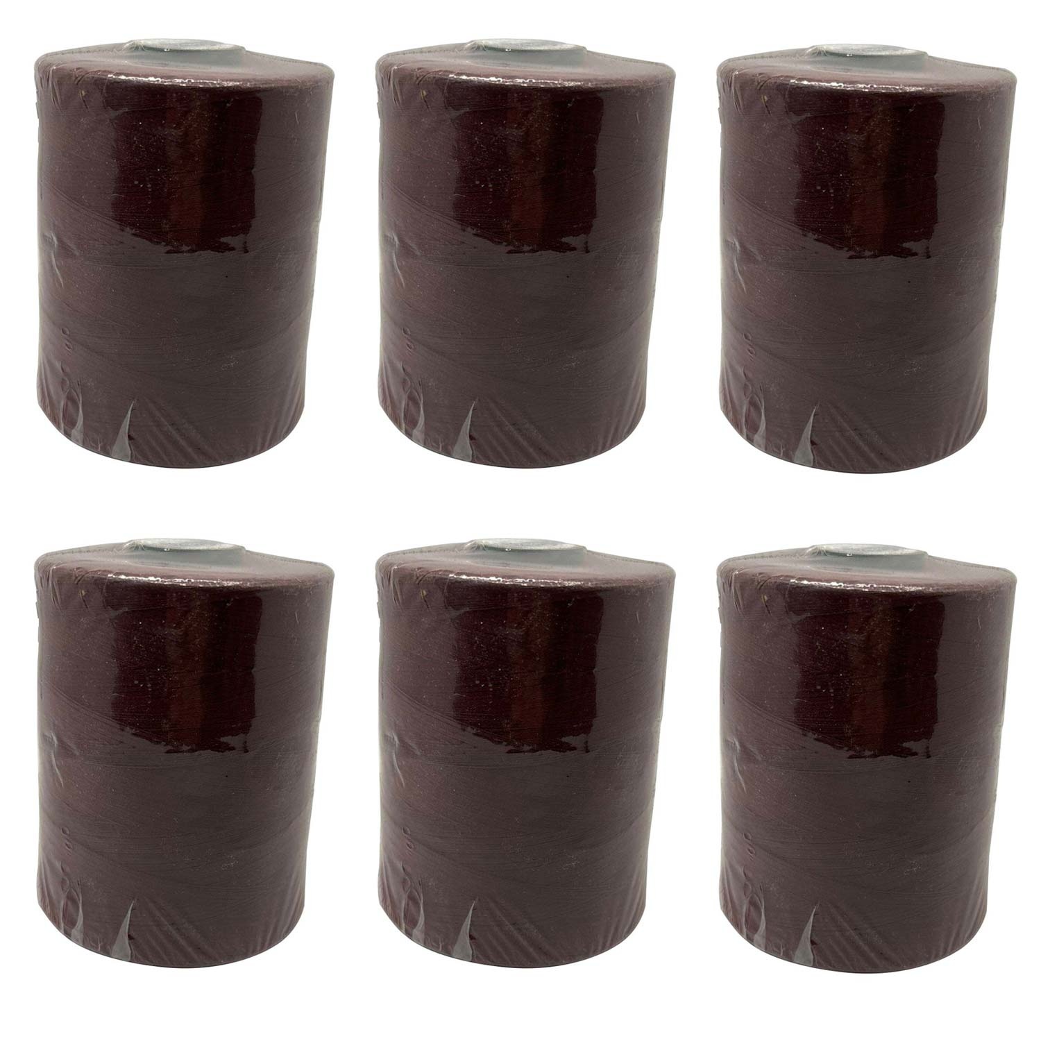50 No 5000 Metre Polyester Dikiş İpliği Bordo - (6 Adet)