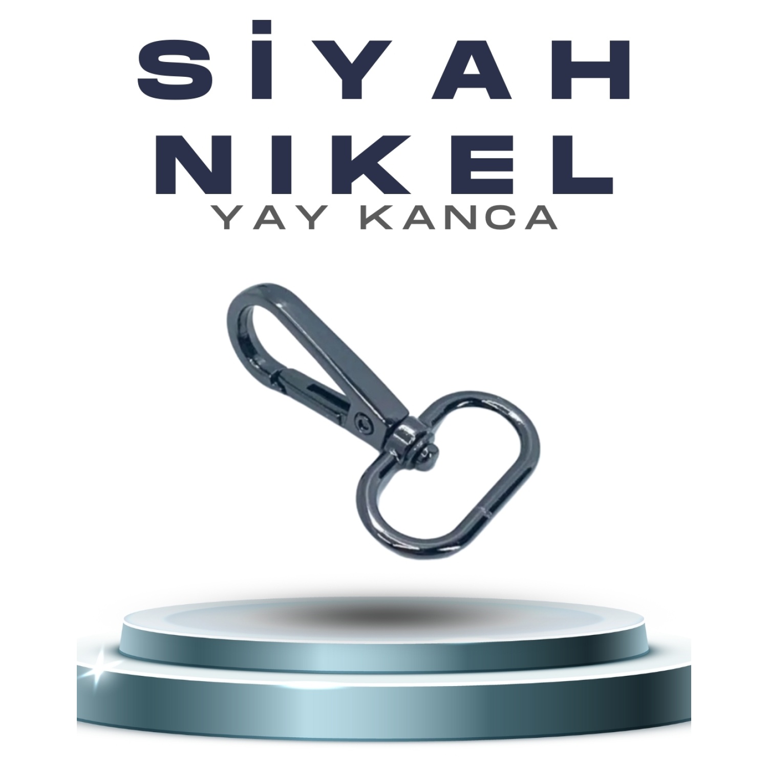 2.5 cm Yay Kanca 100 Adet (Siyah)