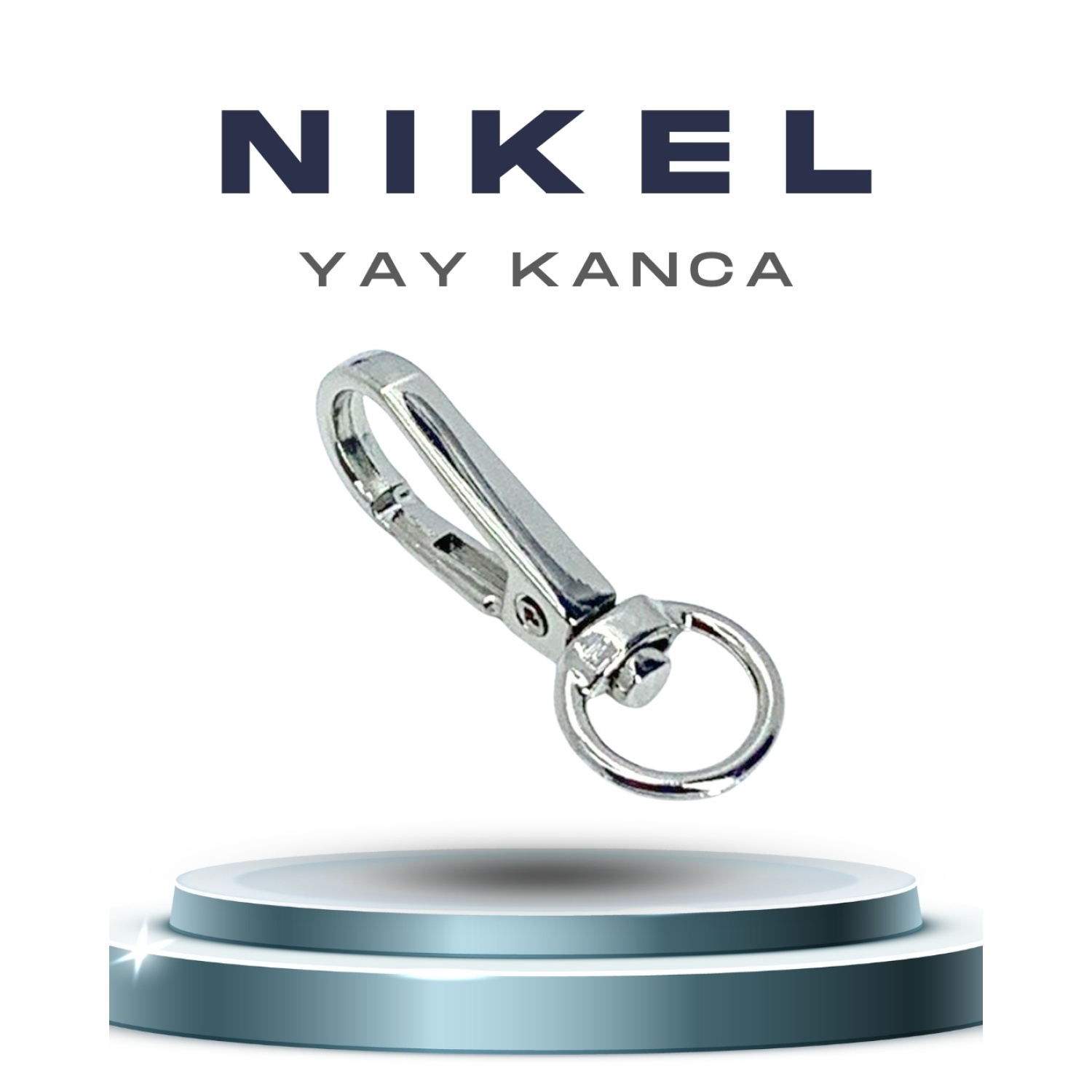 1 cm Yay Kanca  Nikel (50 Adet)