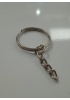 2 cm Zincirli Anahtarlık Halkası Üstten C Bağlantılı Tel Nikel - (1000 )