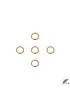 Aklar Malzeme 1.5 cm Metal Yaylı Halka Light (Gold) - 250 Adet