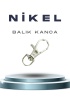 1 Adet Balık Kanca Gümüş  (Anahtarlık Halkası)