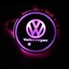 Volkswagen Ledli Işıklı Bardaklık Altı - Usb Şarjlı - RGB Modlu -